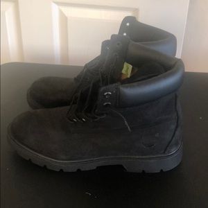 Black Suede Timberland Boots